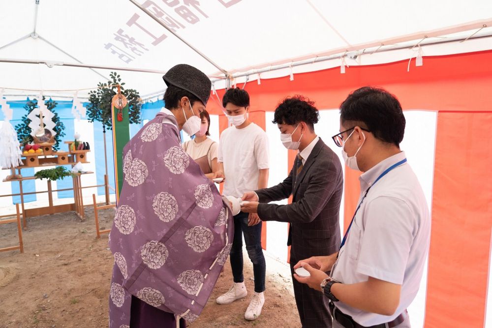 福岡県那珂川市07　注文住宅建築現場リポート①　～地鎮祭～