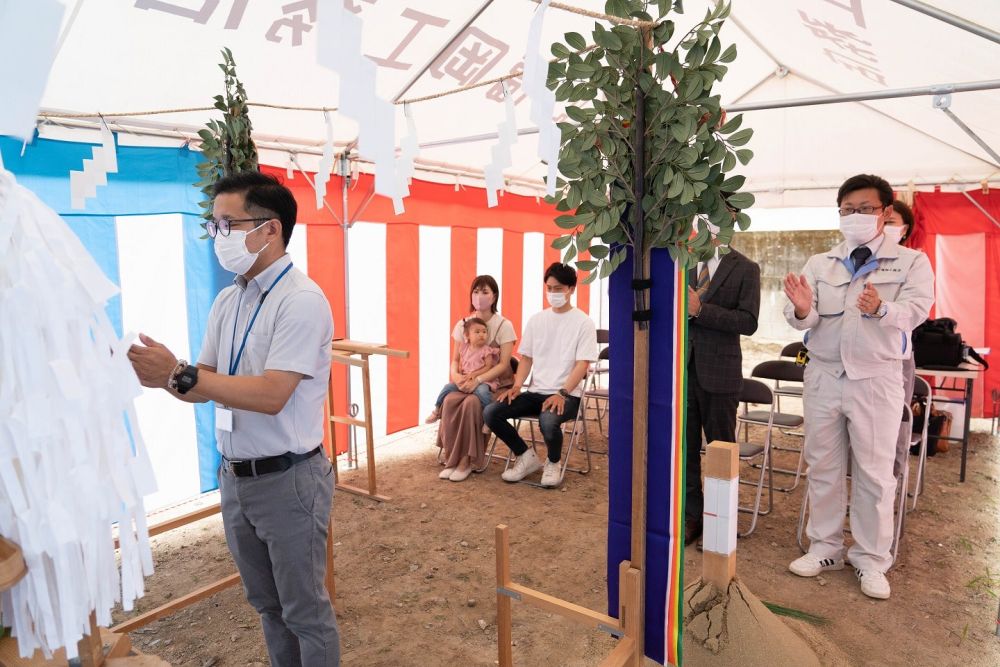 「那珂川市07」注文住宅現場リポート①【地鎮祭】
