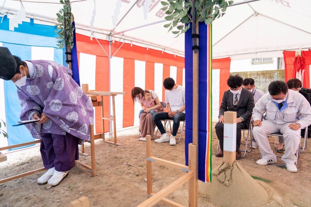「那珂川市07」注文住宅現場リポート①【地鎮祭】