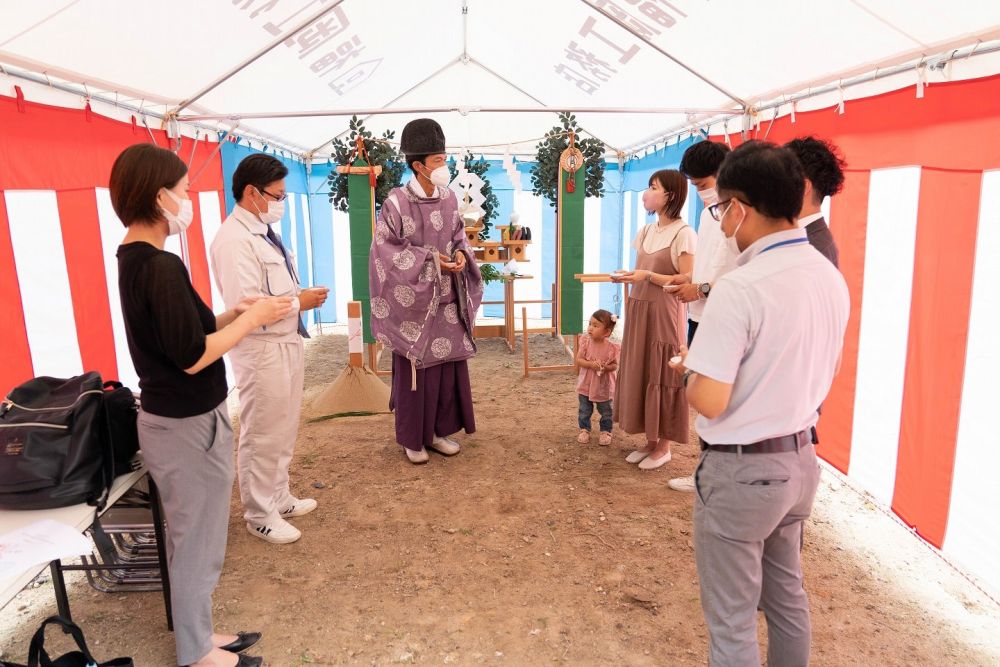 福岡県那珂川市07　注文住宅建築現場リポート①　～地鎮祭～