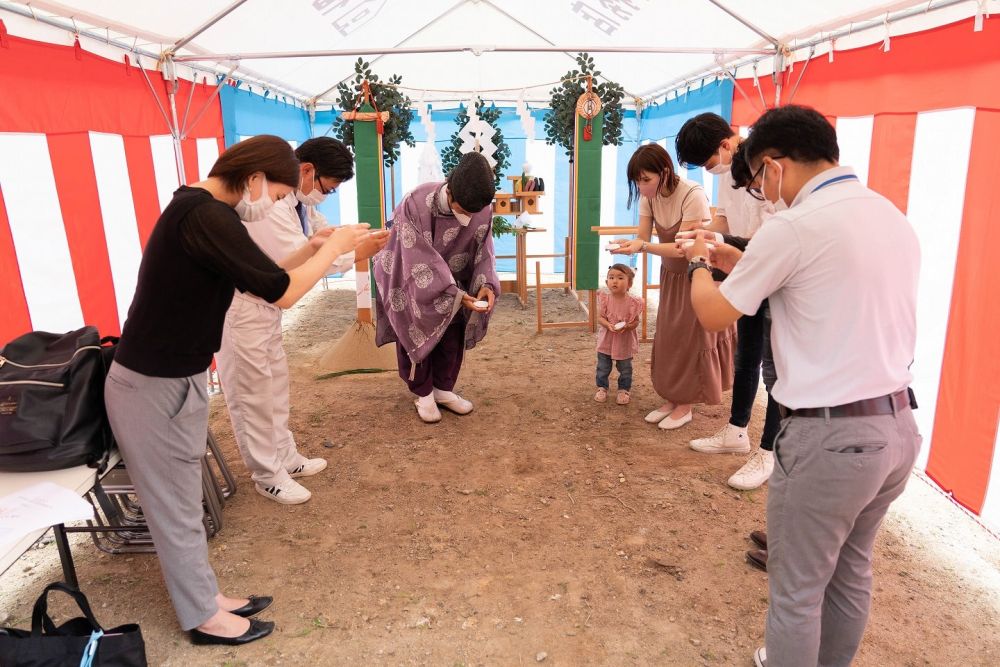 福岡県那珂川市07　注文住宅建築現場リポート①　～地鎮祭～