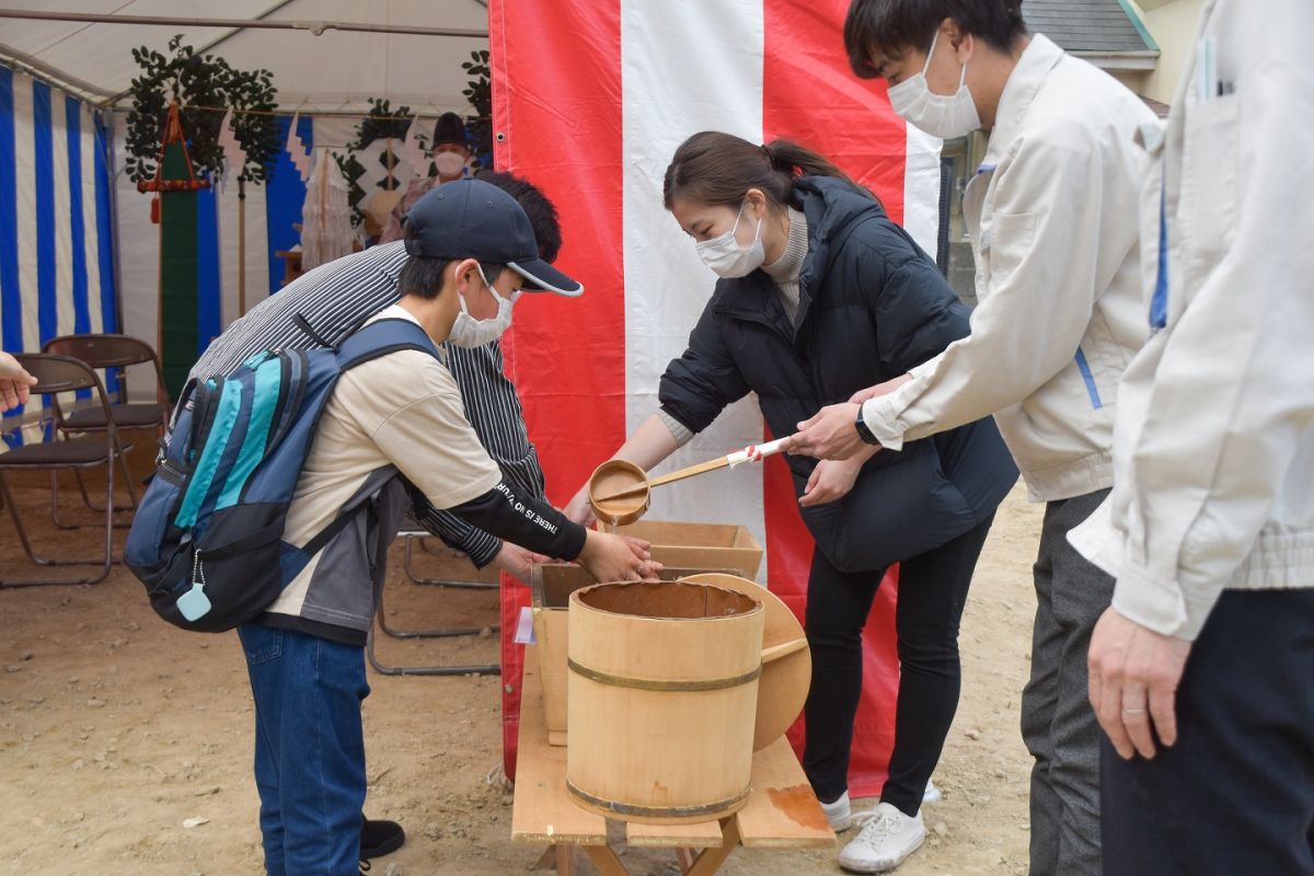 福岡市早良区野芥02　注文住宅建築現場リポート①　～地鎮祭～