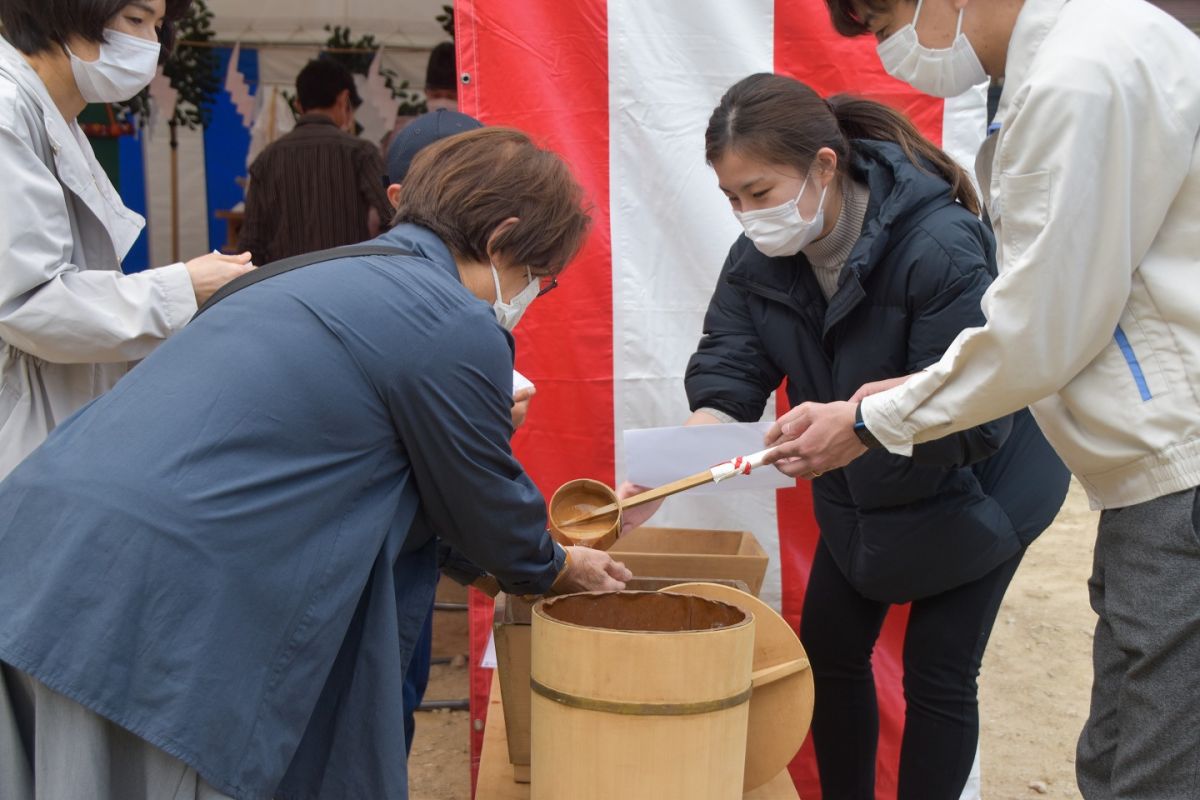 福岡市早良区野芥02　注文住宅建築現場リポート①　～地鎮祭～