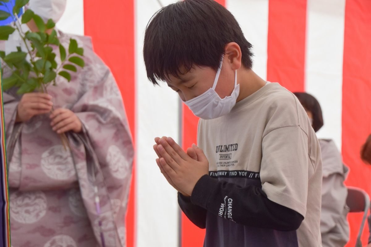 福岡市早良区野芥02　注文住宅建築現場リポート①　～地鎮祭～