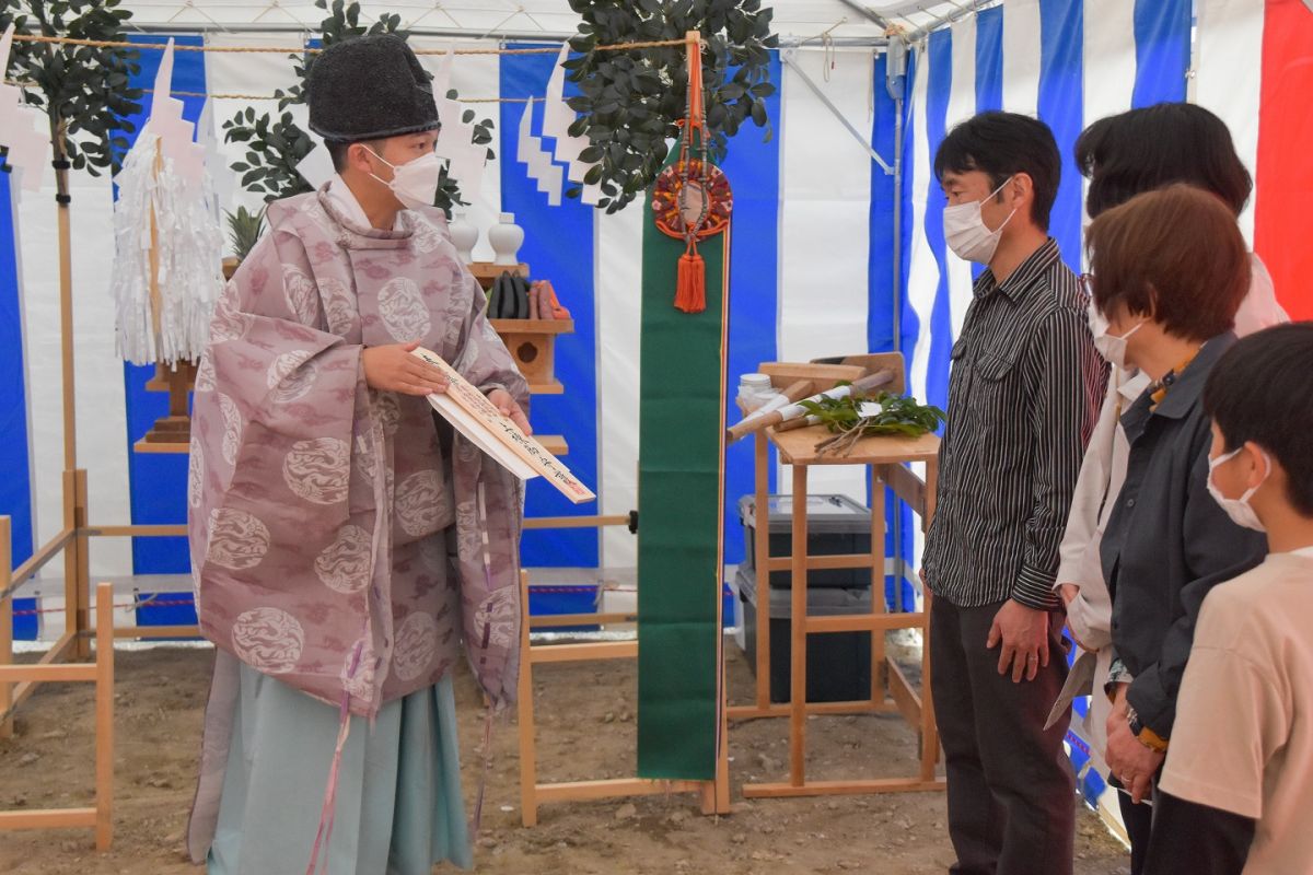 「福岡市早良区野芥02」注文住宅現場リポート①【地鎮祭】