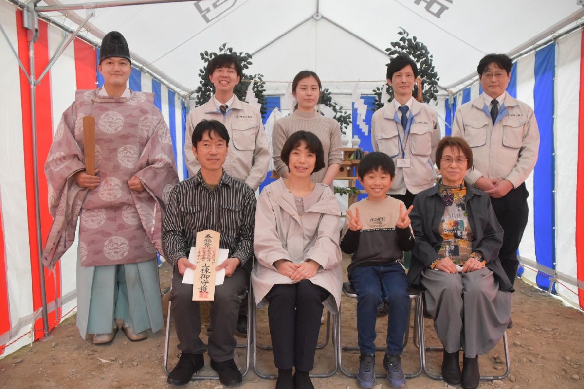 福岡市早良区野芥02　注文住宅建築現場リポート①　～地鎮祭～