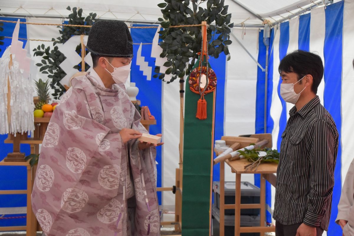 福岡市早良区野芥02　注文住宅建築現場リポート①　～地鎮祭～