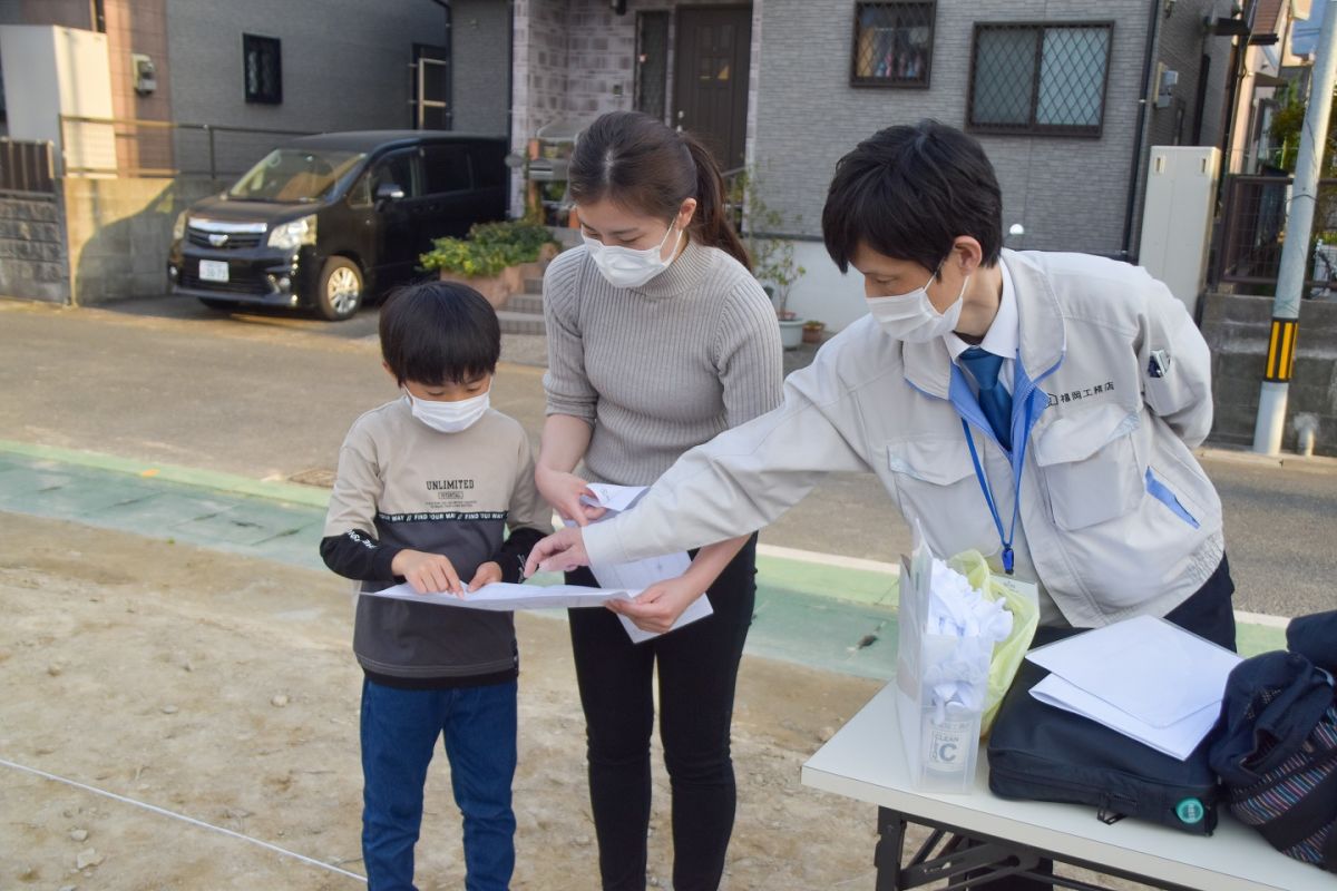 福岡市早良区野芥02　注文住宅建築現場リポート①　～地鎮祭～