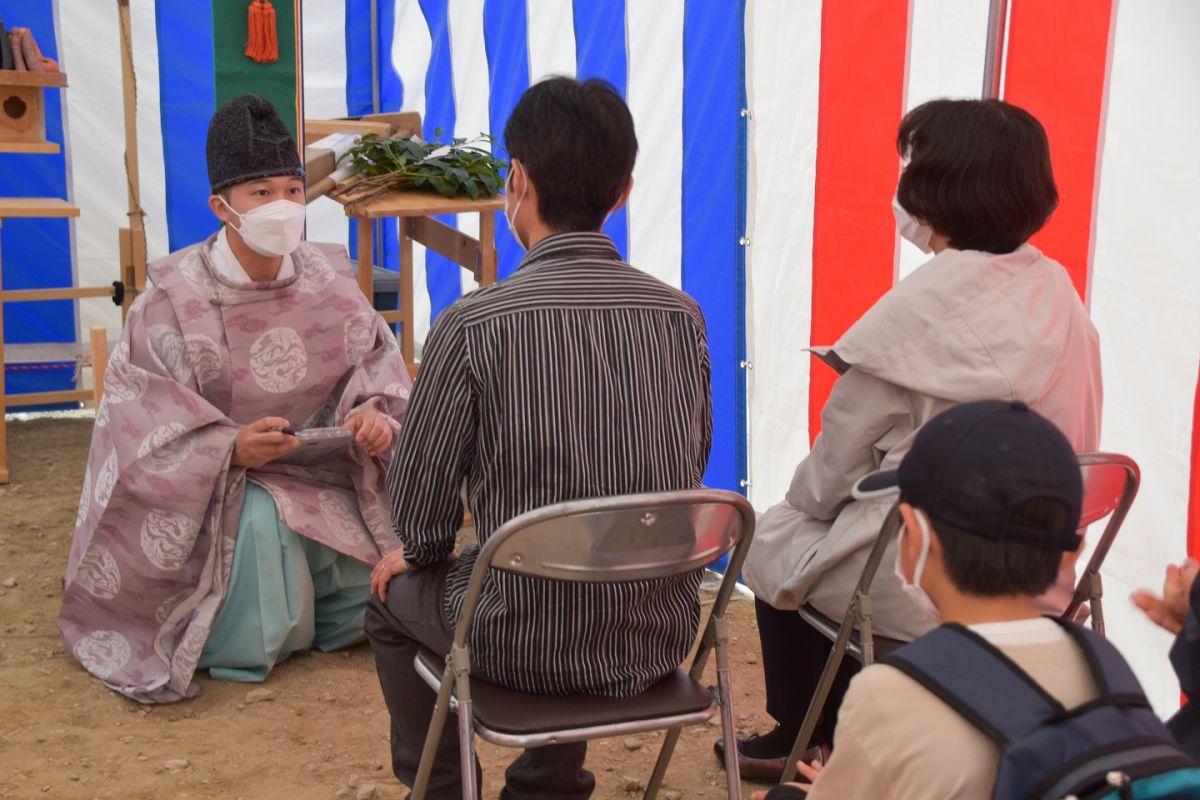 福岡市早良区野芥02　注文住宅建築現場リポート①　～地鎮祭～