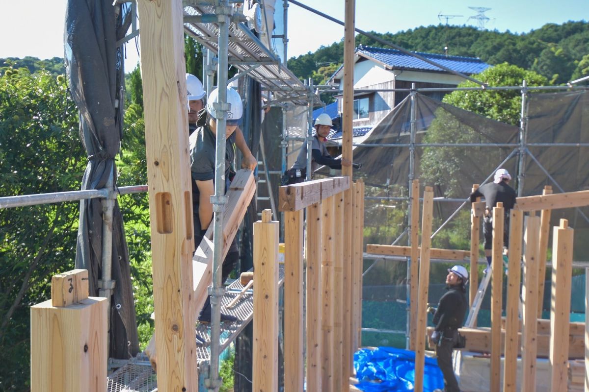 福岡県筑紫野市11　注文住宅建築現場リポート④　～上棟式・前編〜