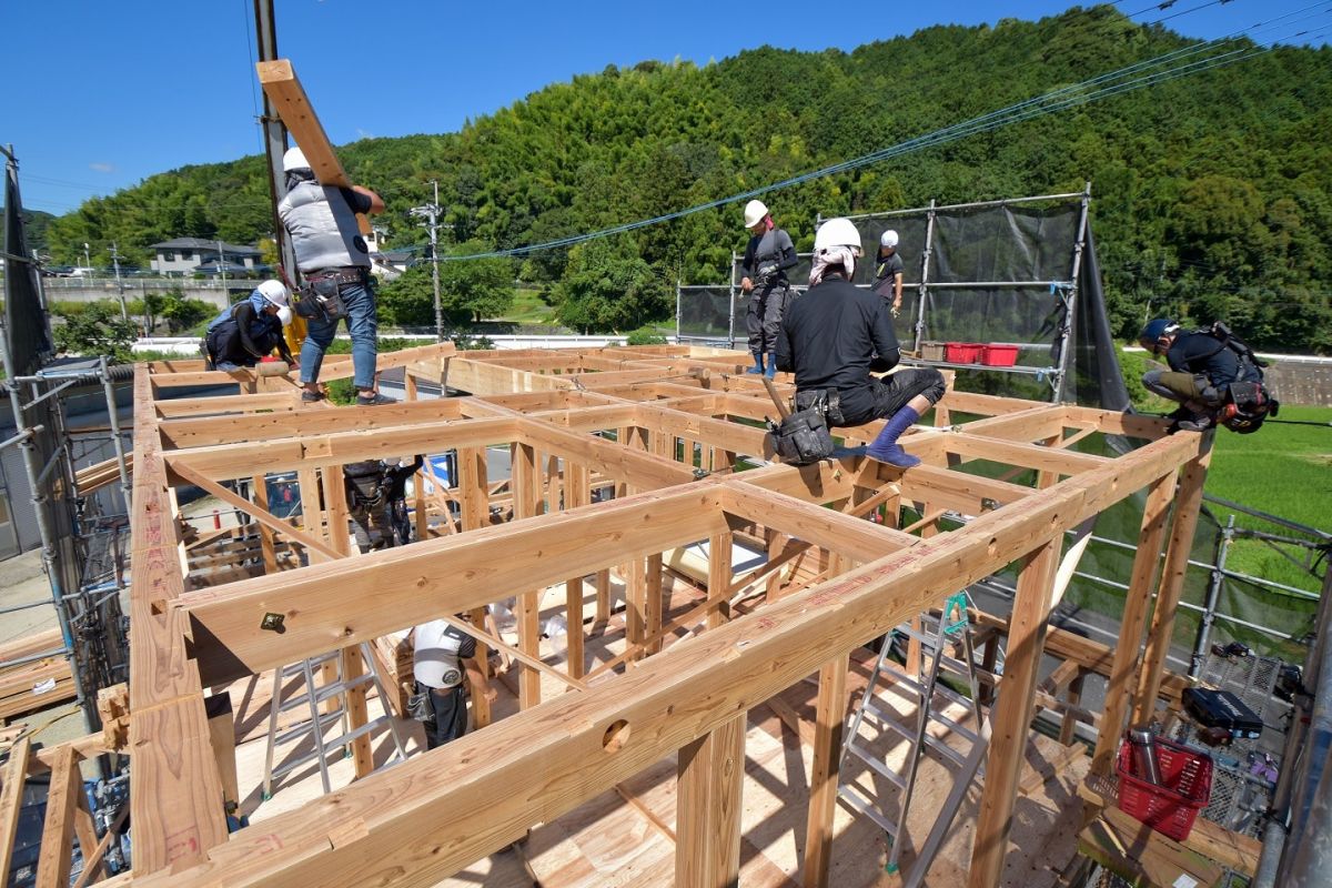 福岡県筑紫野市11　注文住宅建築現場リポート④　～上棟式・前編〜