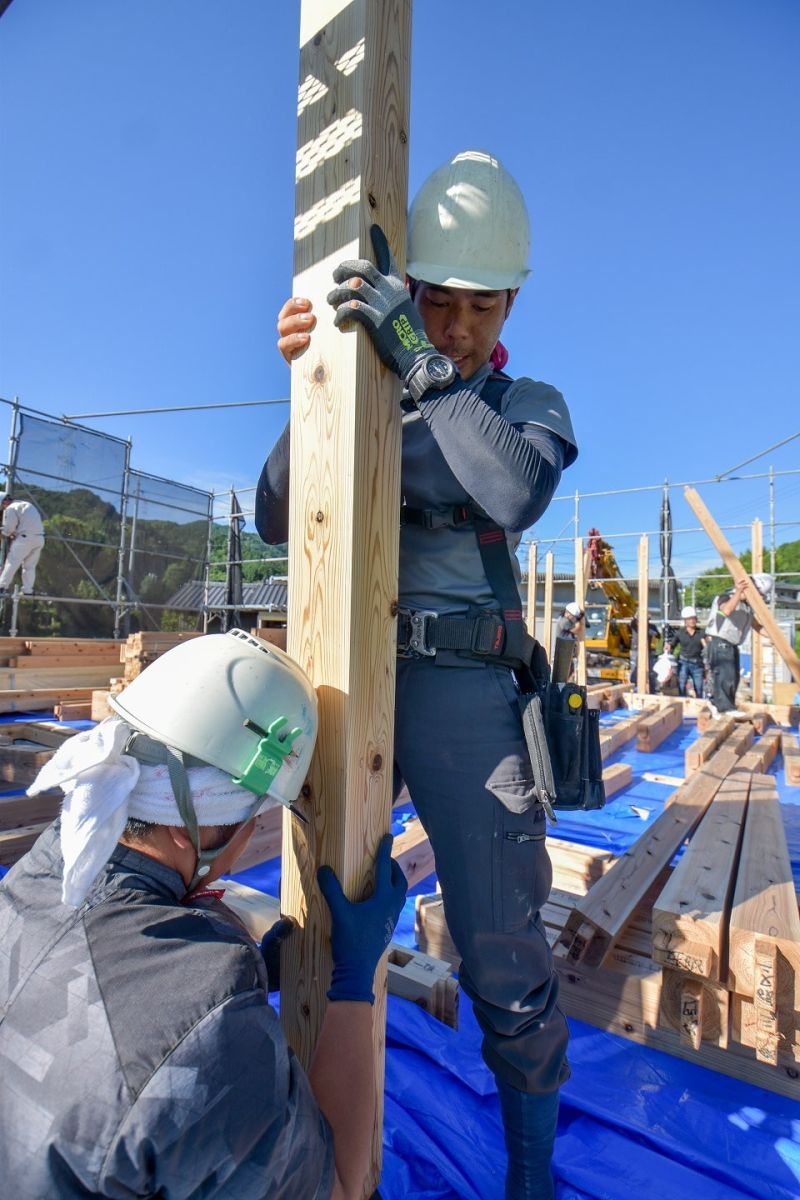 福岡県筑紫野市11　注文住宅建築現場リポート④　～上棟式・前編〜