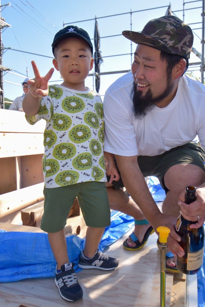 福岡県筑紫野市11　注文住宅建築現場リポート④　～上棟式・前編〜