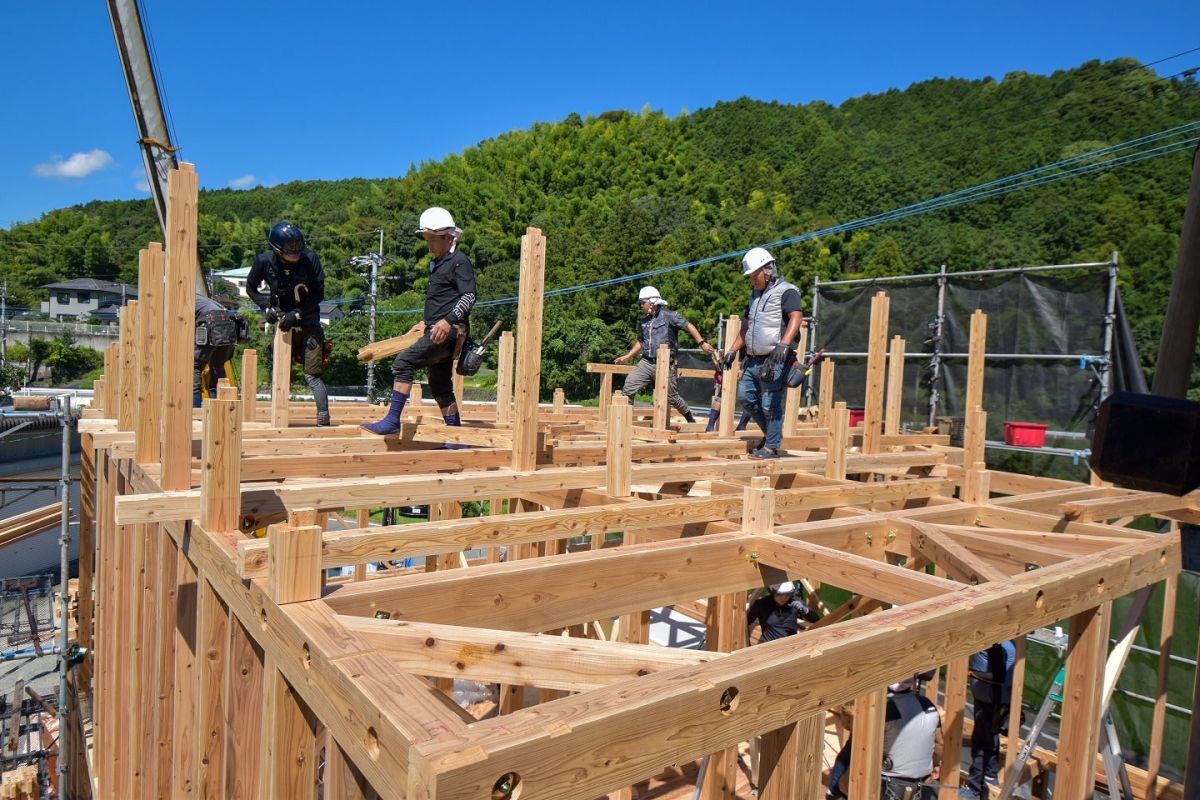 福岡県筑紫野市11　注文住宅建築現場リポート④　～上棟式・前編〜