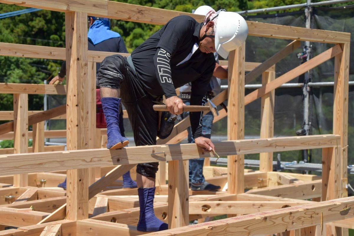 福岡県筑紫野市11　注文住宅建築現場リポート④　～上棟式・前編〜