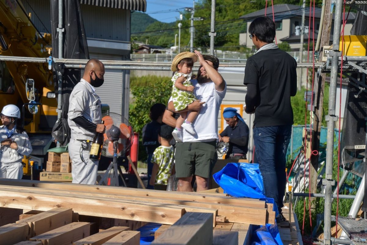 福岡県筑紫野市11　注文住宅建築現場リポート④　～上棟式・前編〜