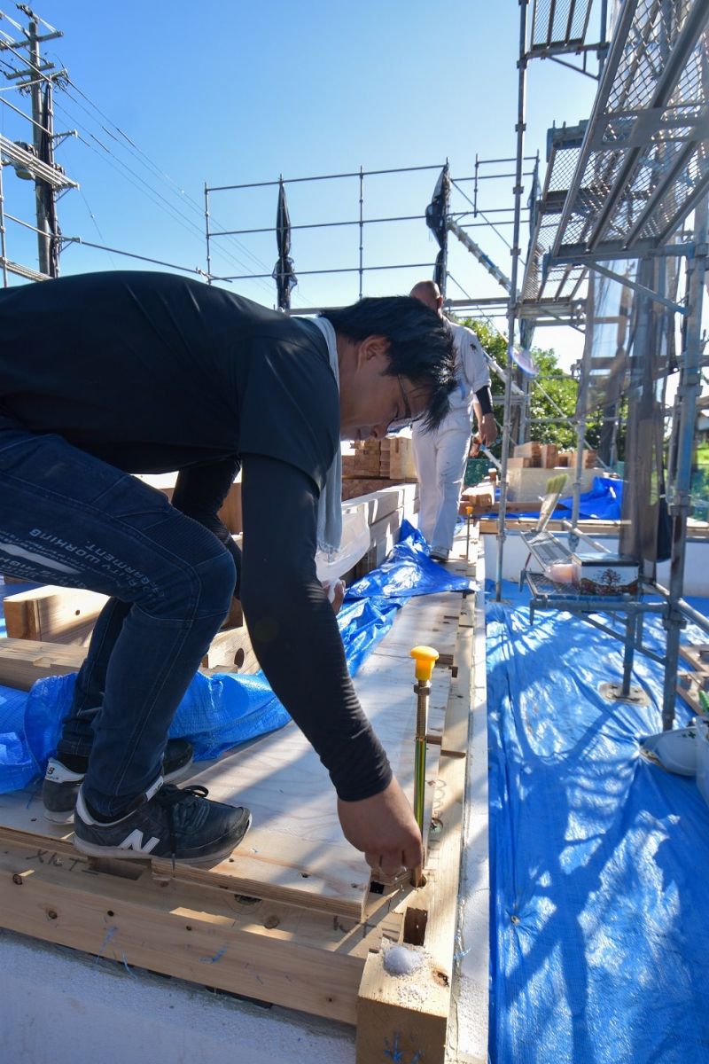 福岡県筑紫野市11　注文住宅建築現場リポート④　～上棟式・前編〜