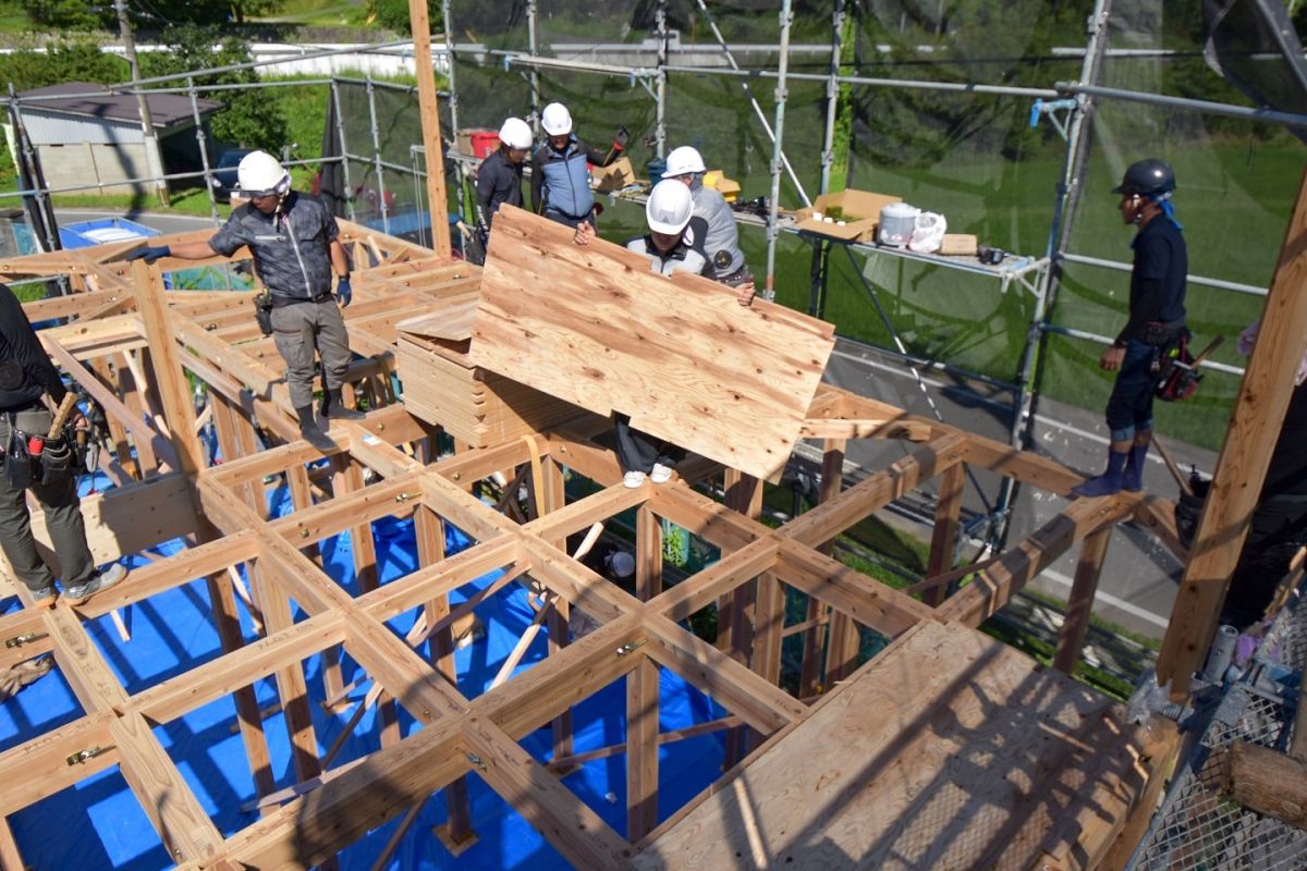 福岡県筑紫野市11　注文住宅建築現場リポート④　～上棟式・前編〜