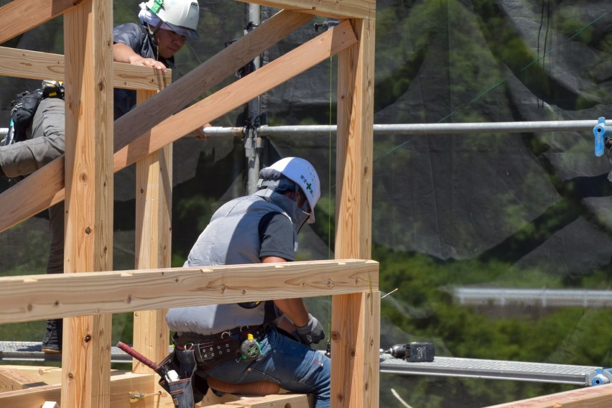 福岡県筑紫野市11　注文住宅建築現場リポート④　～上棟式・前編〜