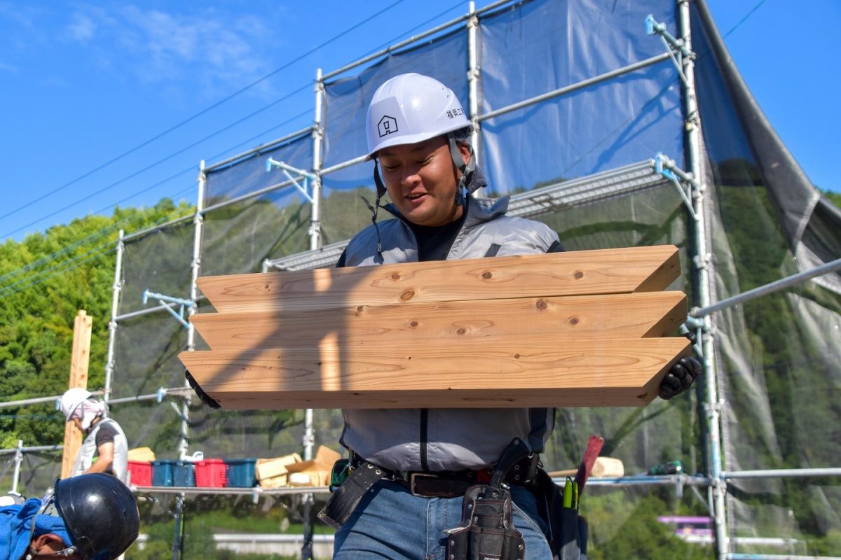 福岡県筑紫野市11　注文住宅建築現場リポート④　～上棟式・前編〜