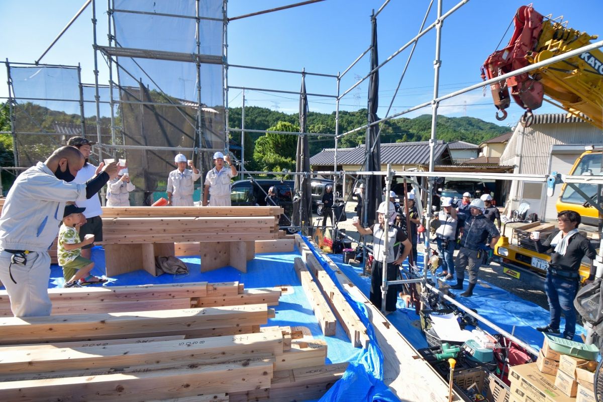 「筑紫野市11」注文住宅現場リポート④【上棟式】