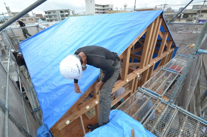 「福岡市南区02」注文住宅現場リポート⑤【上棟式】