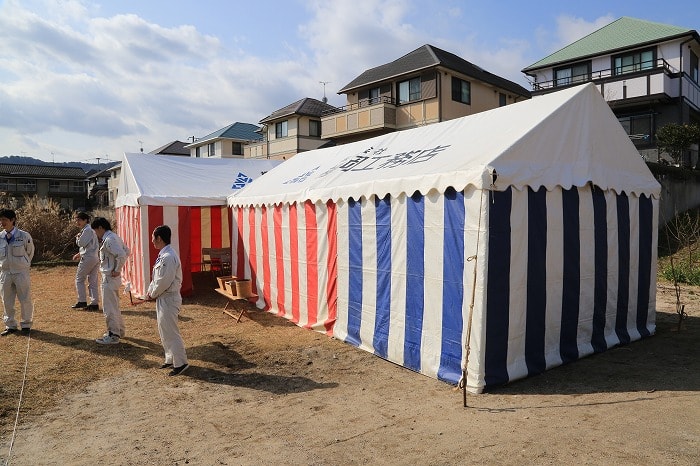 「筑紫野市杉塚01」注文住宅現場リポート①【地鎮祭】