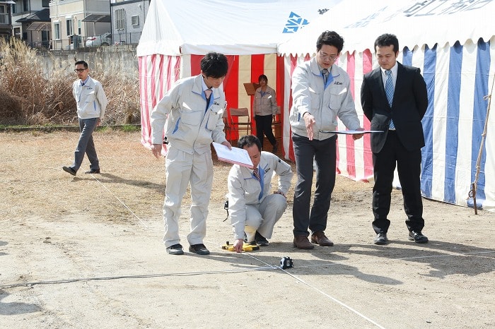 「筑紫野市杉塚01」注文住宅現場リポート①【地鎮祭】