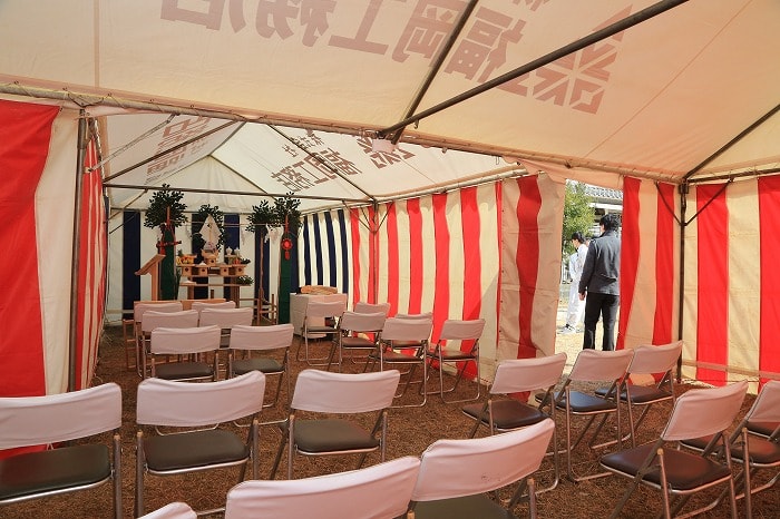 「筑紫野市杉塚01」注文住宅現場リポート①【地鎮祭】
