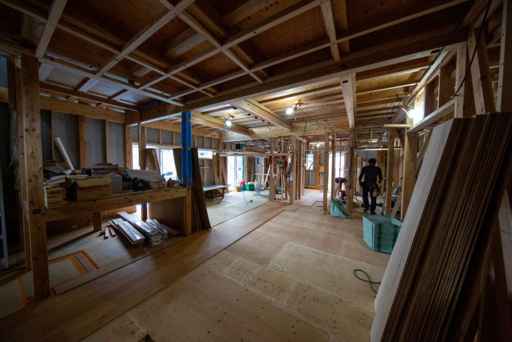 「福岡市東区青葉01」注文住宅現場リポート⑧【木工事】【床材】