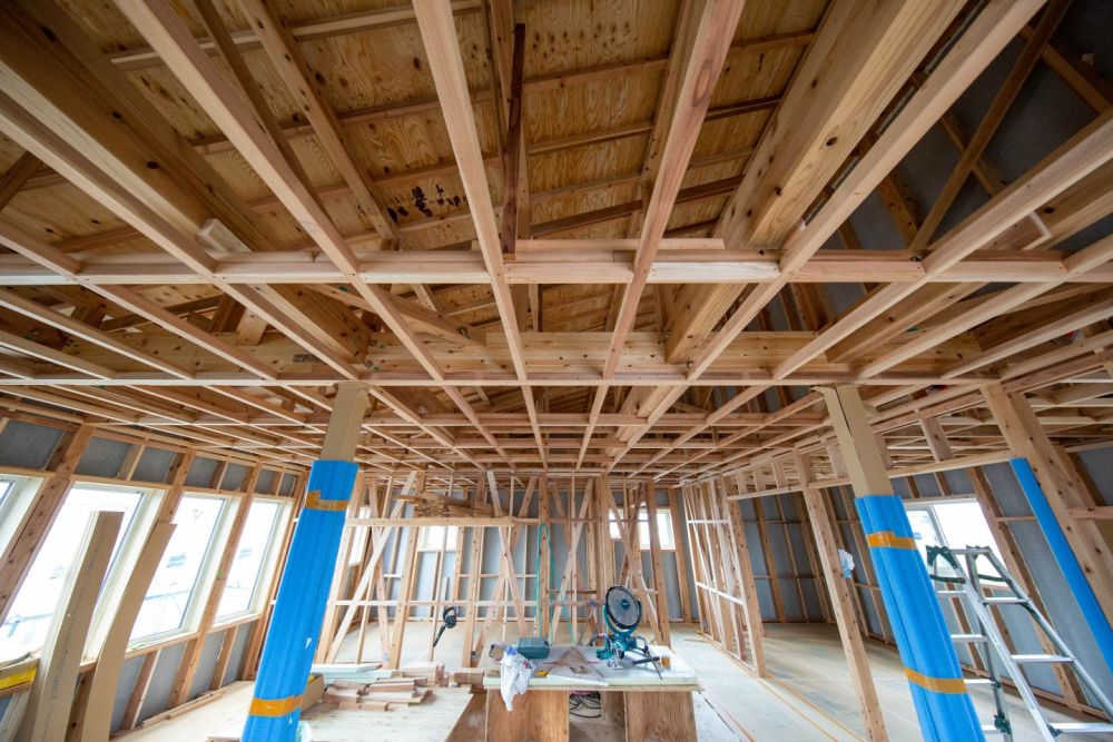 「福岡市東区青葉01」注文住宅現場リポート⑧【木工事】【床材】