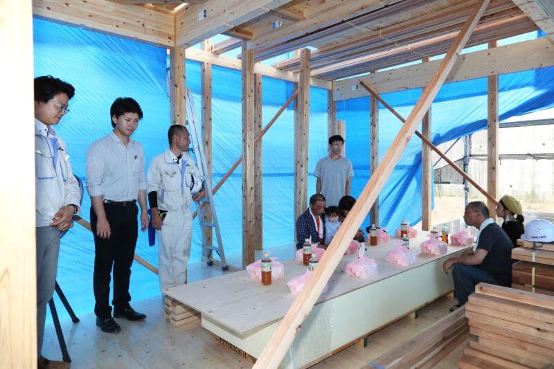 「福岡市南区老司02」注文住宅現場リポート⑤【上棟式】