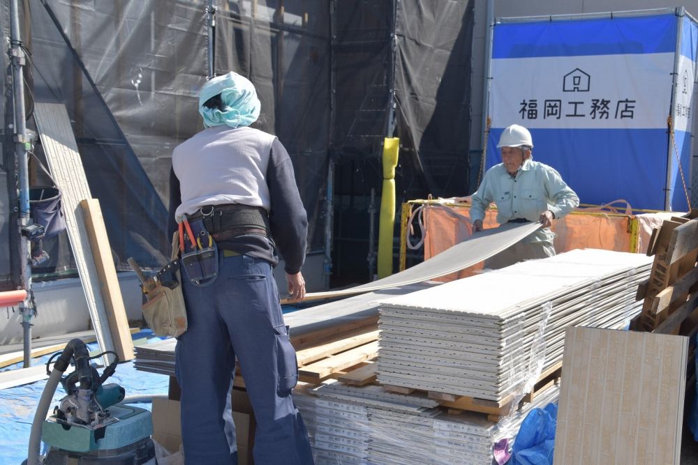 「福岡市早良区飯倉01」注文住宅現場リポート⑤【外装工事】【サイディング】
