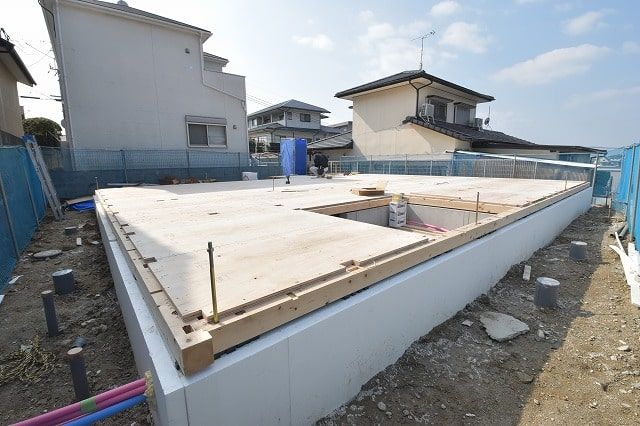 「福岡市南区13」注文住宅現場リポート⑤【木工事】【土台敷き】