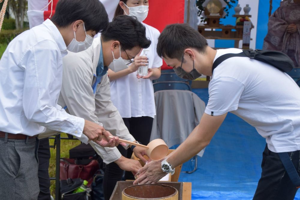 福岡県朝倉市01　注文住宅建築現場リポート①　～地鎮祭～