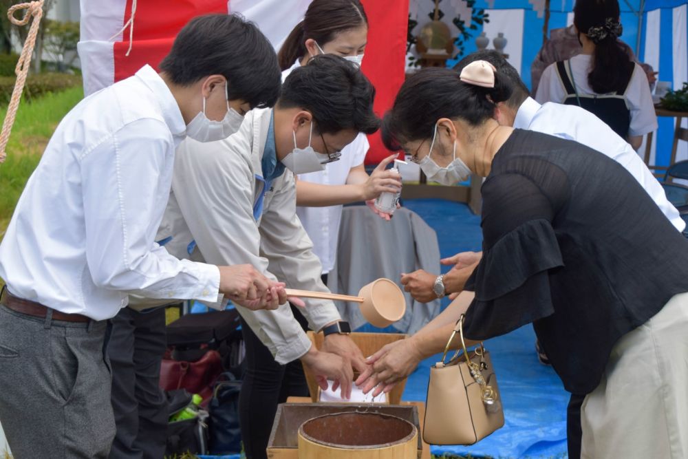 福岡県朝倉市01　注文住宅建築現場リポート①　～地鎮祭～