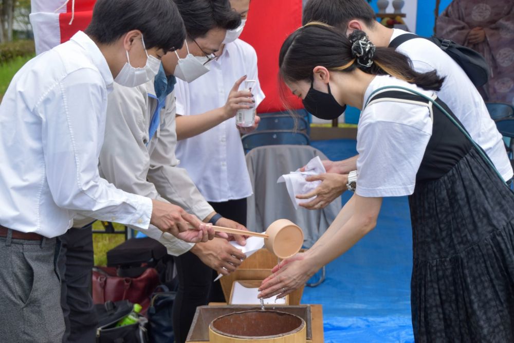 福岡県朝倉市01　注文住宅建築現場リポート①　～地鎮祭～