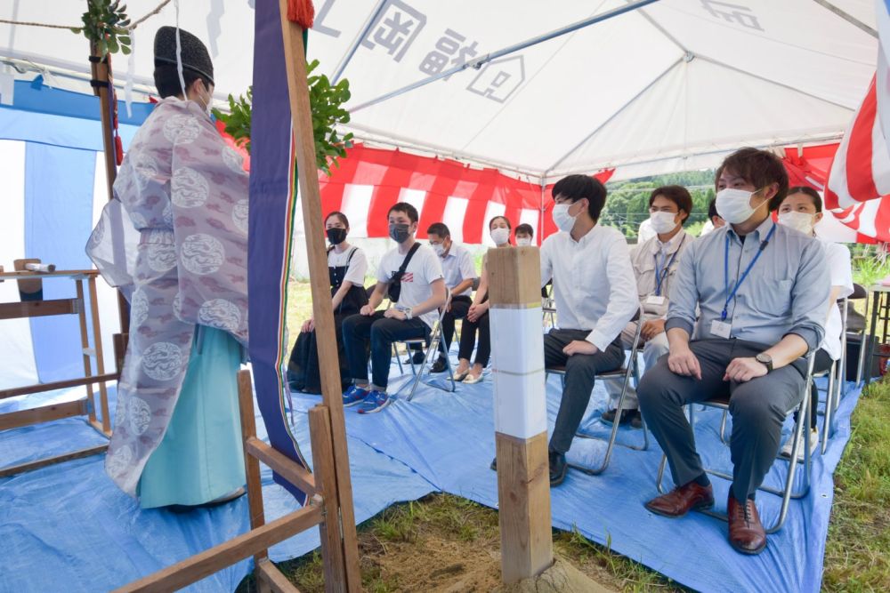 福岡県朝倉市01　注文住宅建築現場リポート①　～地鎮祭～