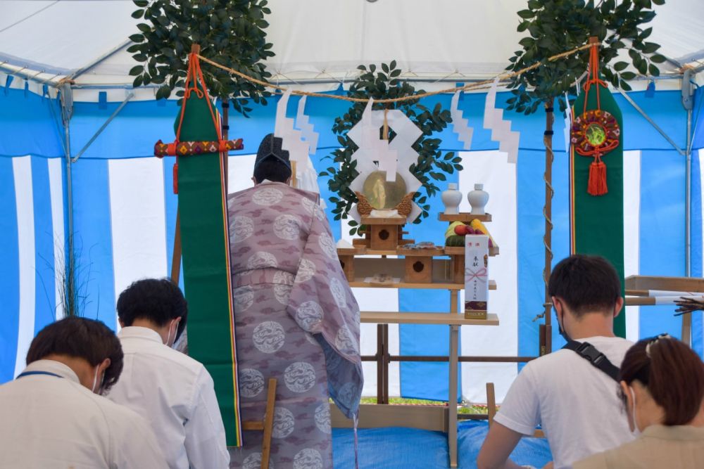 福岡県朝倉市01　注文住宅建築現場リポート①　～地鎮祭～