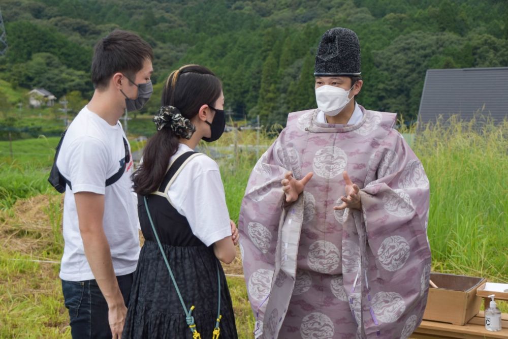 福岡県朝倉市01　注文住宅建築現場リポート①　～地鎮祭～