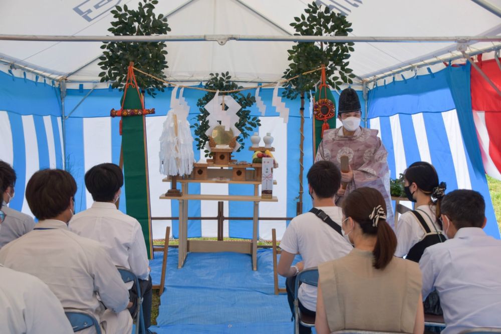 福岡県朝倉市01　注文住宅建築現場リポート①　～地鎮祭～