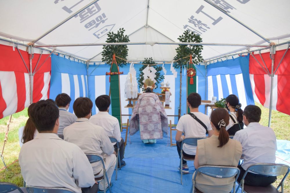 福岡県朝倉市01　注文住宅建築現場リポート①　～地鎮祭～