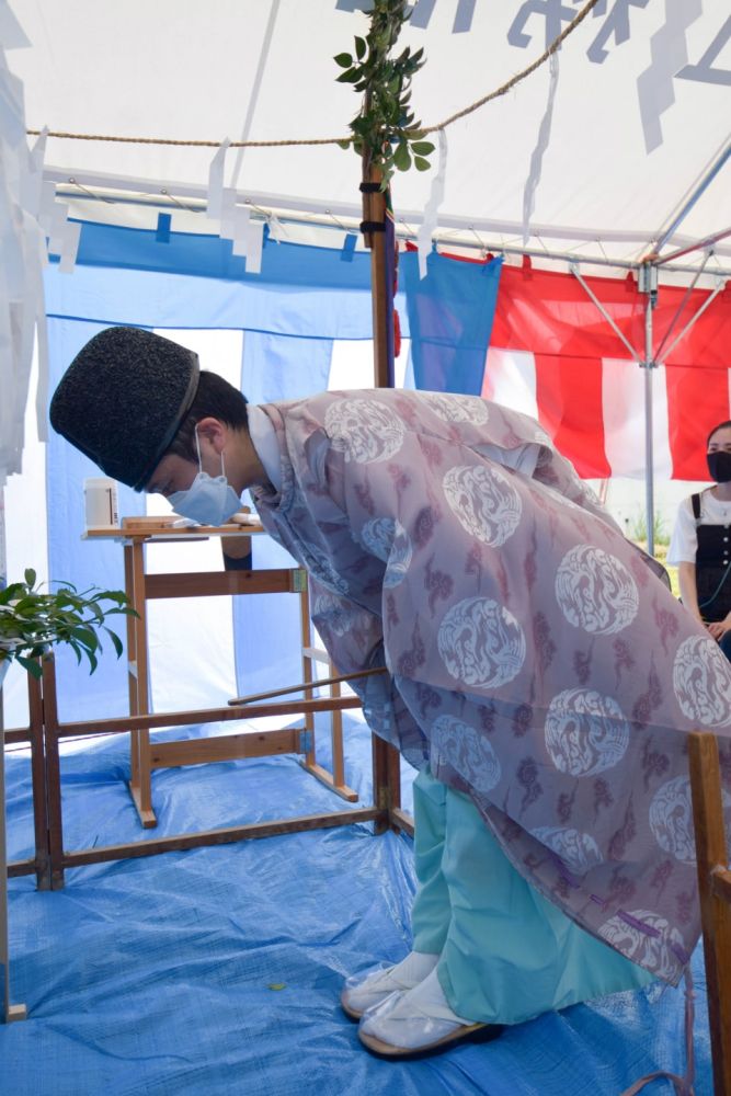 福岡県朝倉市01　注文住宅建築現場リポート①　～地鎮祭～