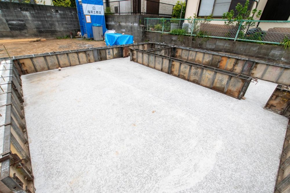 「糟屋郡志免町04」注文住宅現場リポート①【基礎工事】【立ち上がりコン】