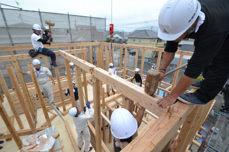「宗像市田熊01」注文住宅現場リポート④【上棟式】