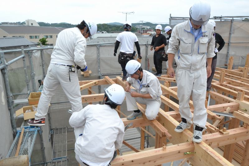 「宗像市田熊01」注文住宅現場リポート④【上棟式】