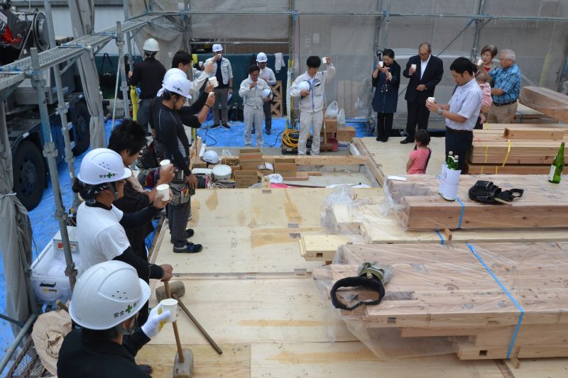 福岡県宗像市田熊01　注文住宅建築現場リポート④　～上棟式～