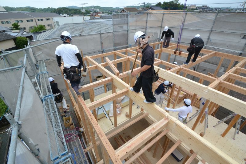 福岡県宗像市田熊01　注文住宅建築現場リポート④　～上棟式～