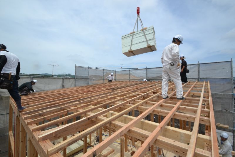 「宗像市田熊01」注文住宅現場リポート④【上棟式】