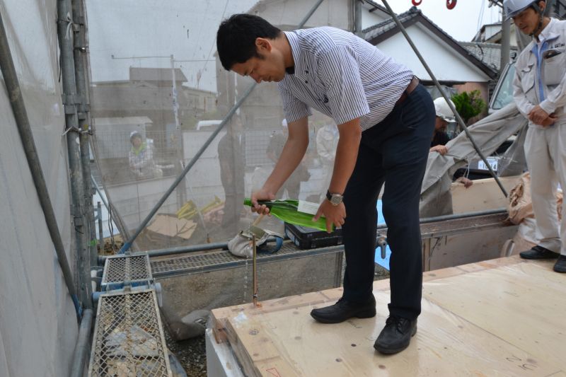 「宗像市田熊01」注文住宅現場リポート④【上棟式】